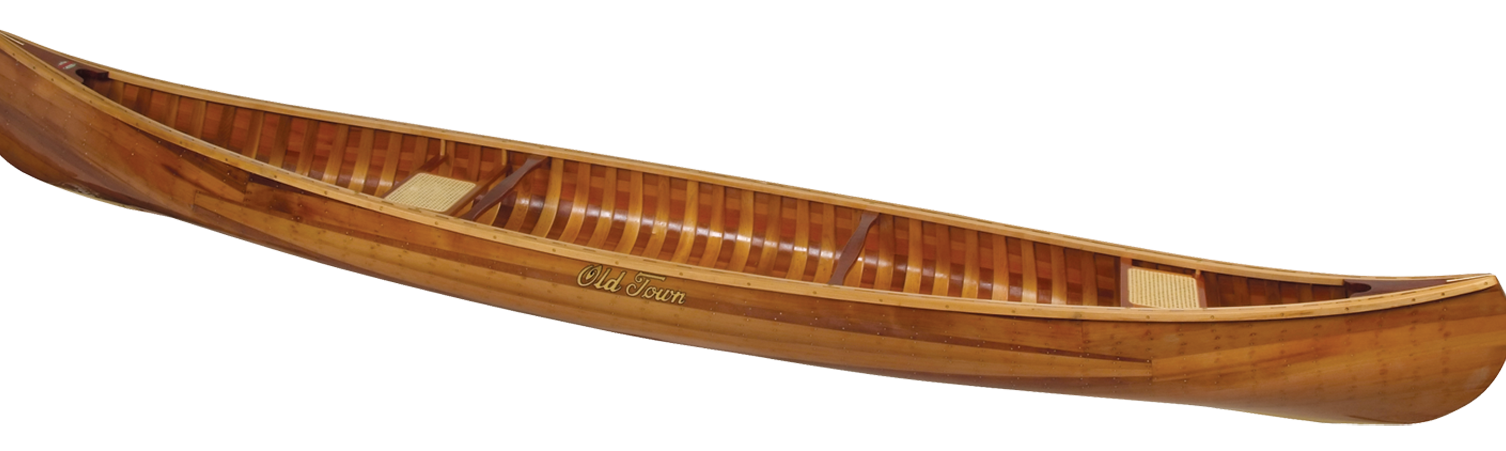 Traditional Brown Wooden Canoe Side View Vintage Canoe PNG Artwork