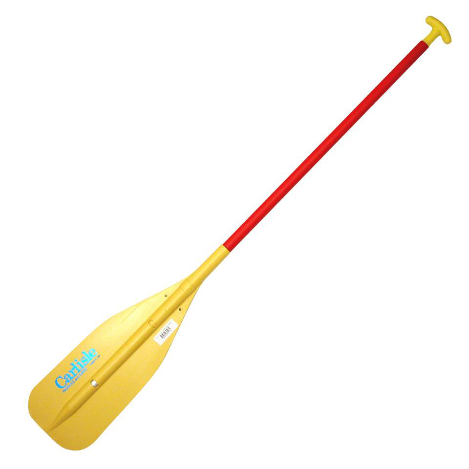 Yellow Canoe Paddle With Red Tip PNG Paddle Clipart