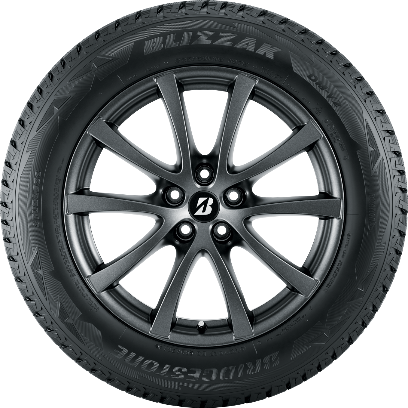 Black Multi Spoke Car Wheel And Tire Product Image PNG Rim Illustration
