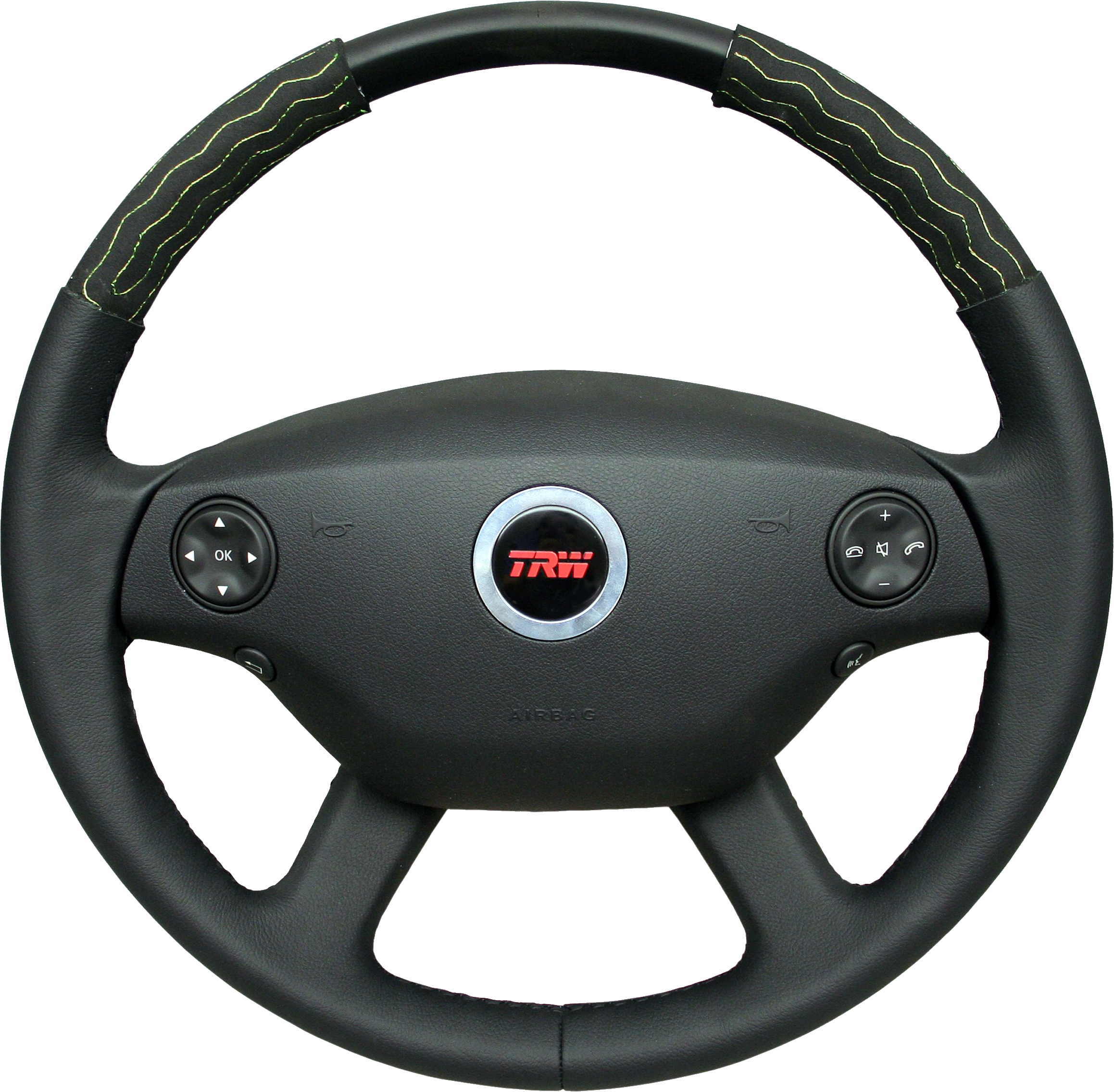 Dark Gray Steering Wheel With Red Center Emblem Automotive PNG Illustration
