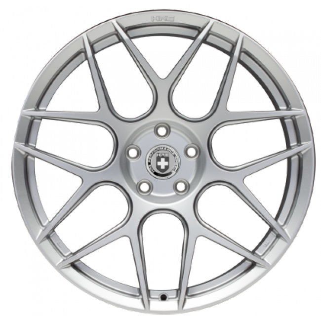 Silver Thin Spoke Alloy Wheel Rim Isolated View Automotive PNG Image