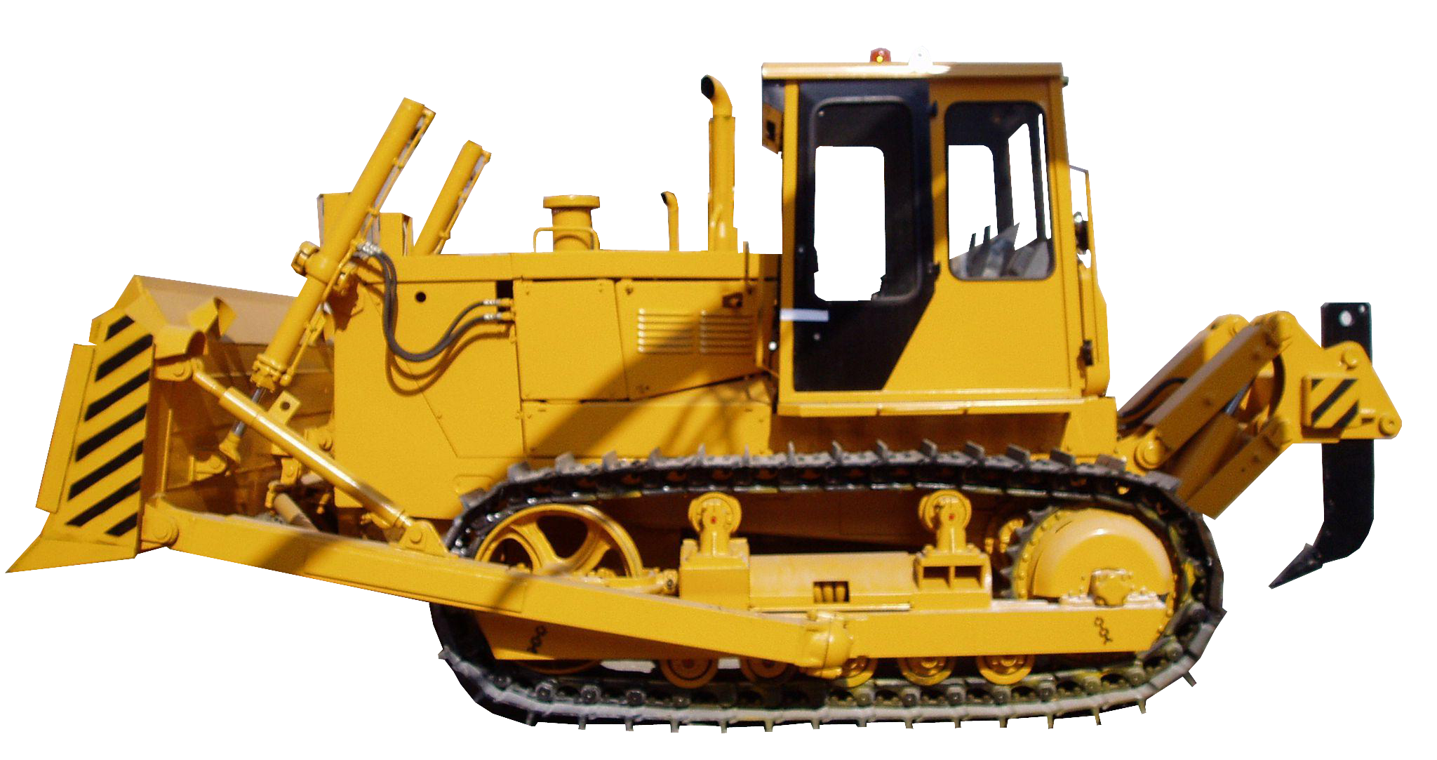 Yellow Tracked Bulldozer With Rear Ripper PNG Bulldozer Graphic