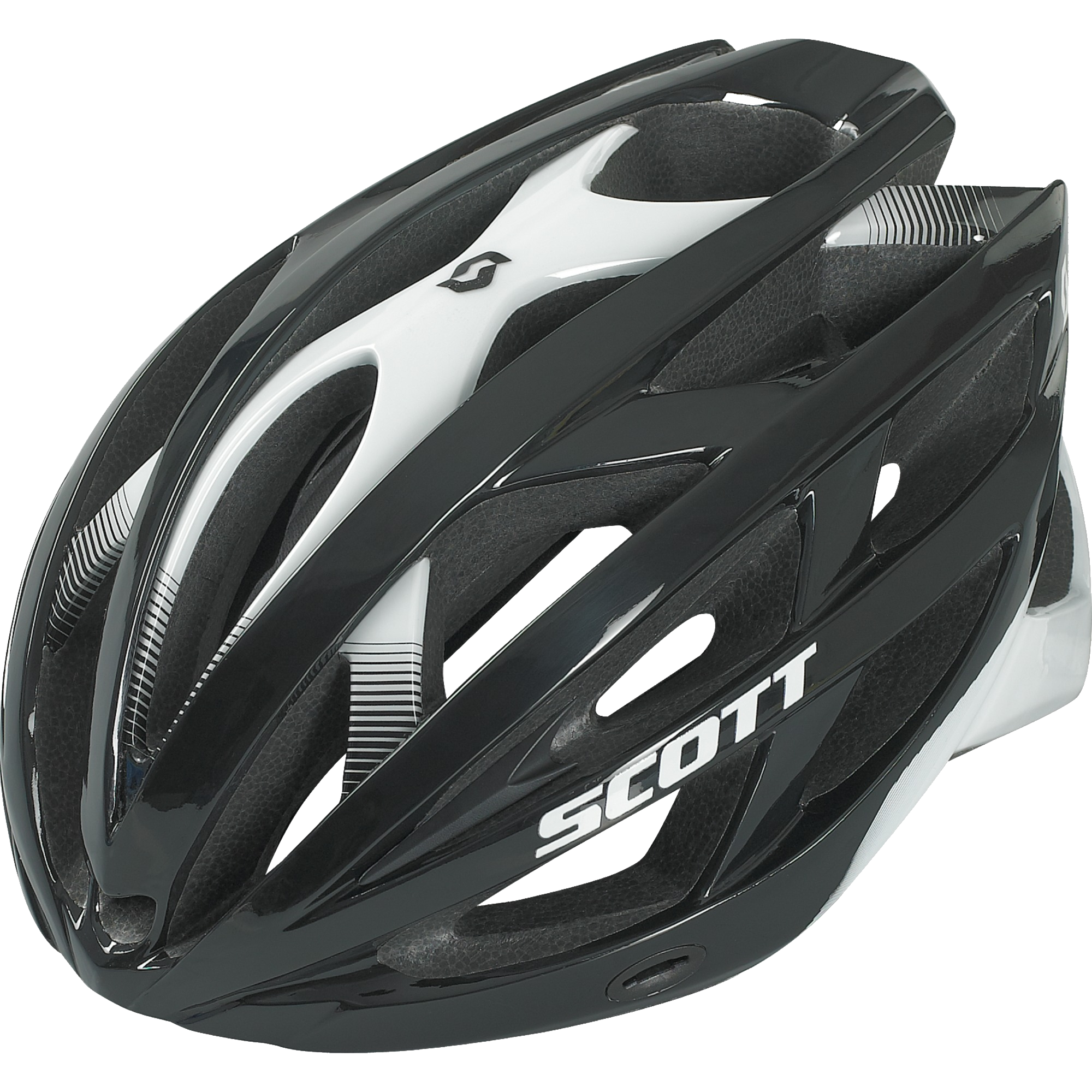 Black Silver Road Cycling Helmet With Ventilation Road Bike Helmet PNG Graphic