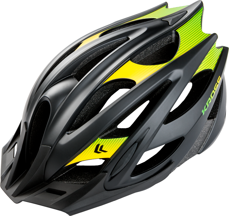 Black Yellow Lightweight Road Cycling Helmet PNG Sports Helmet Image