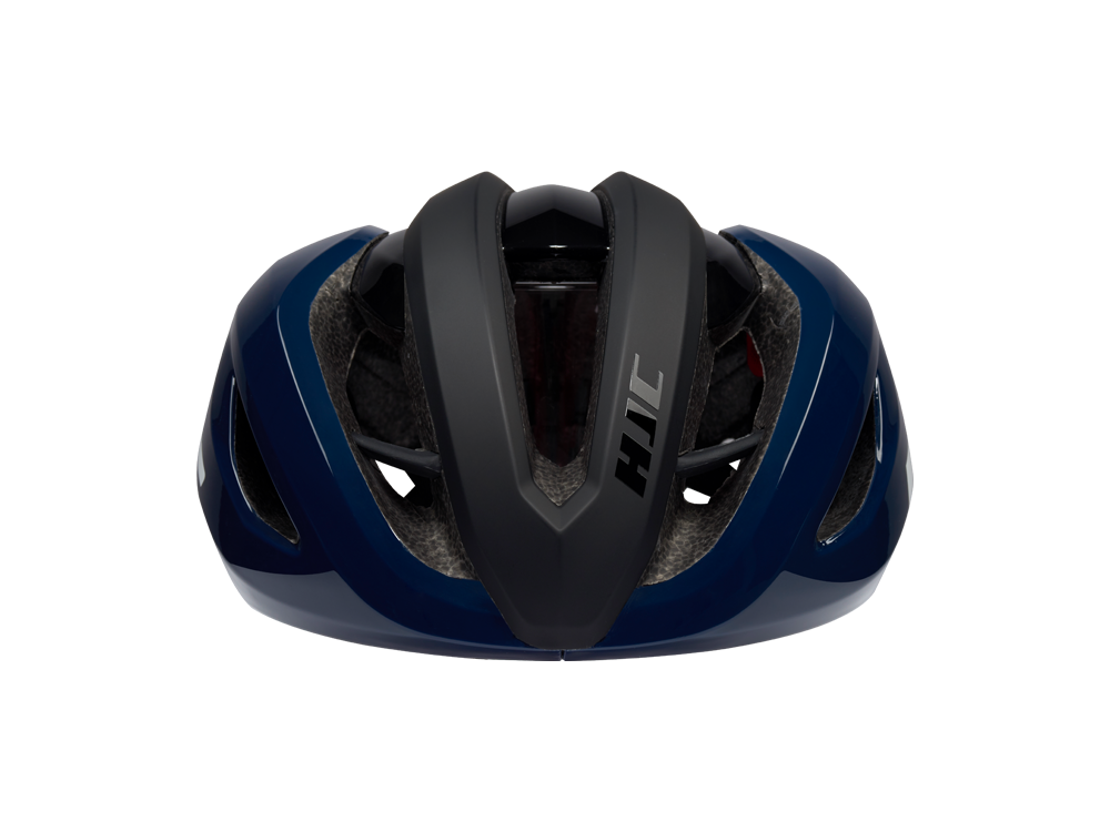 Dark Blue Black Vented Bicycle Helmet Front View Cycling Helmet PNG Illustration