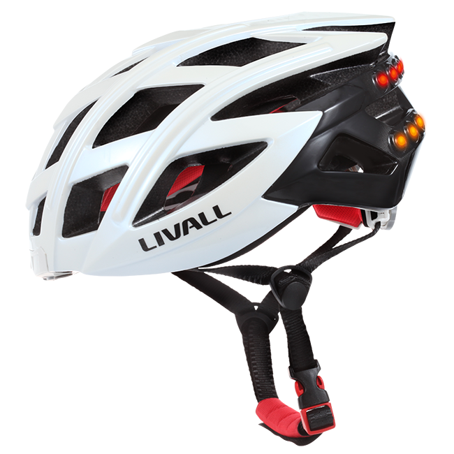 White Black Red Road Cycling Helmet With Vents PNG Bicycle Helmet Illustration