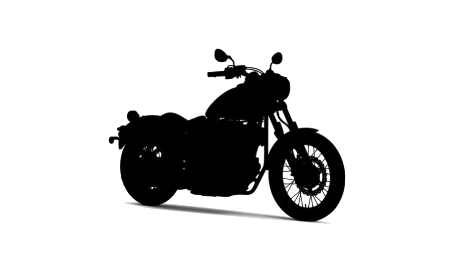 Black Motorcycle Side View Silhouette Motorcycle PNG Icon
