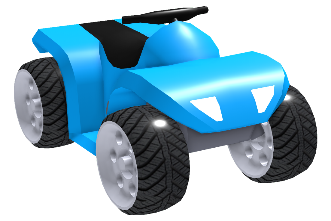 Blue Cartoon Futuristic Four Wheel ATV Transparent PNG Toy Vehicle