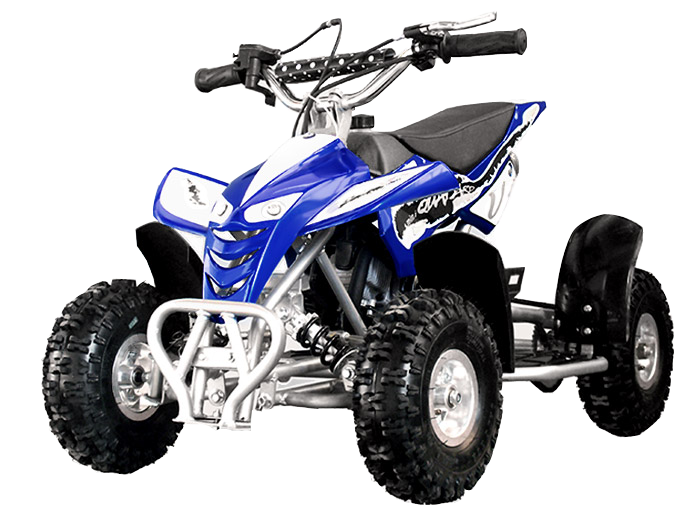 Blue White Sport ATV With Front Suspension ATV PNG Product Image