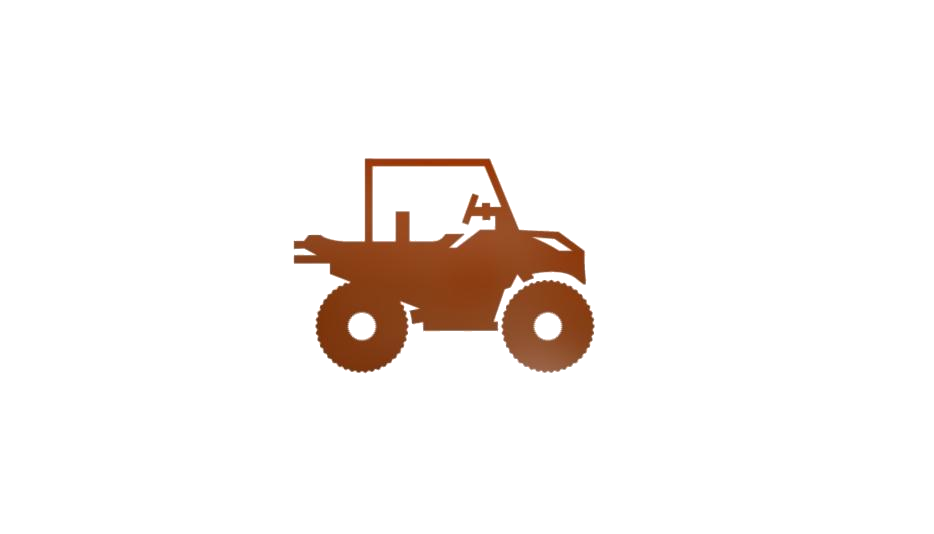 Orange Mini Utility Jeep With Open Cabin PNG Off Road Car Clipart