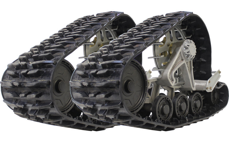 Pair Of Rubber Track Conversion Kits For Quad Bike PNG ATV Track Accessory
