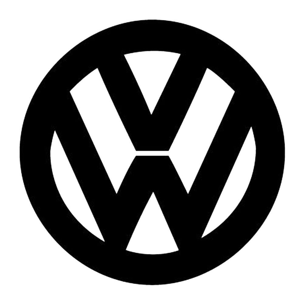 Black Volkswagen Roundel Emblem On White Background Volkswagen PNG Logo Icon
