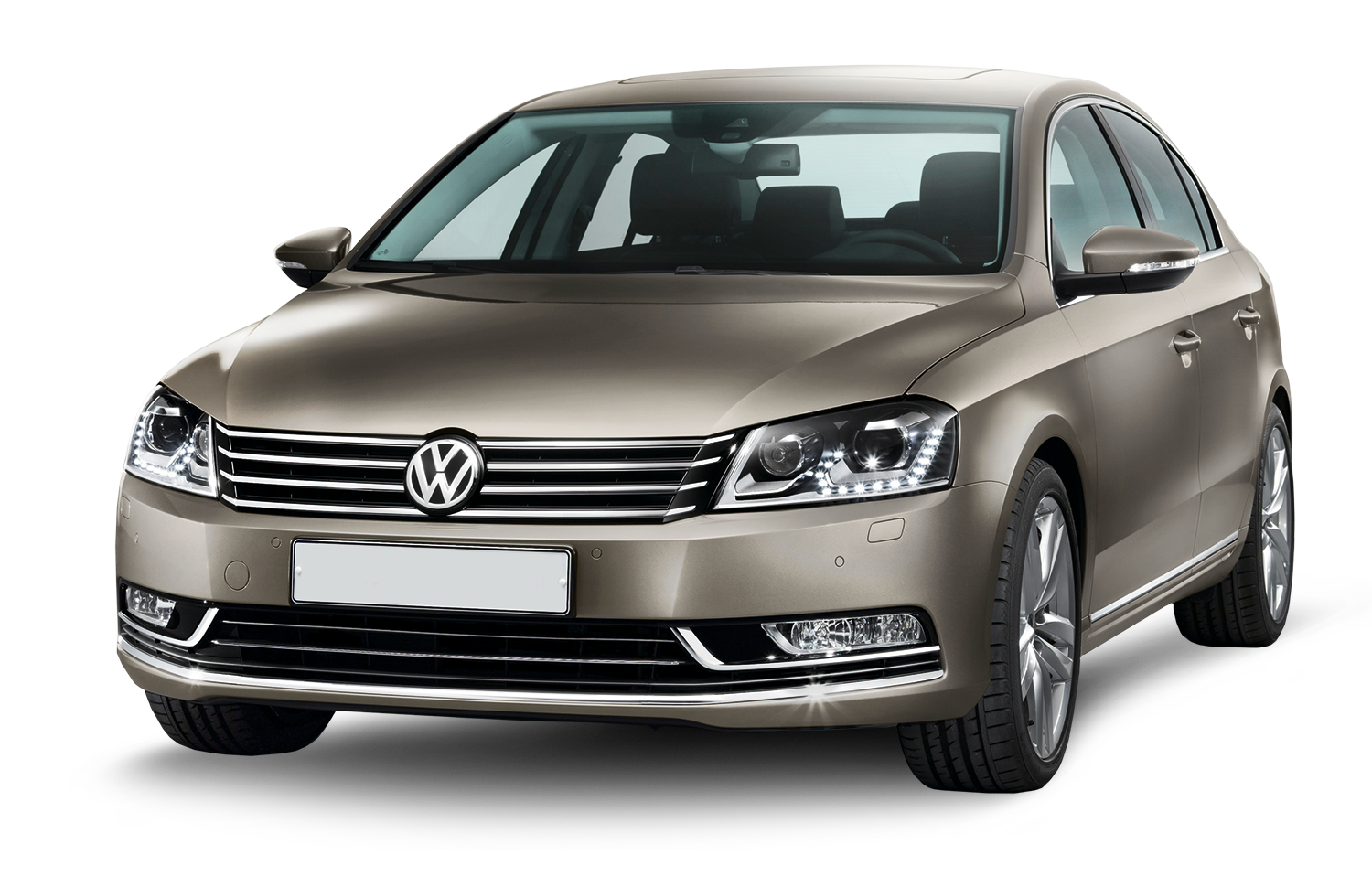 Champagne Volkswagen Multivan Front Side View VW Minivan PNG Image