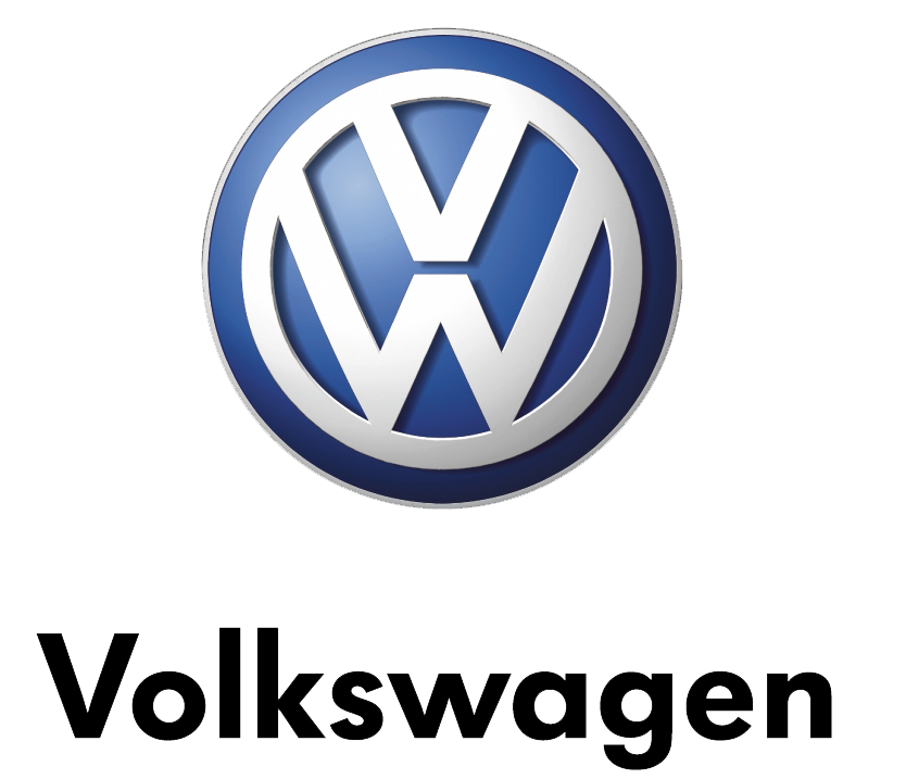 Blue Volkswagen Logo With Black Brand Name VW Brand PNG Graphic