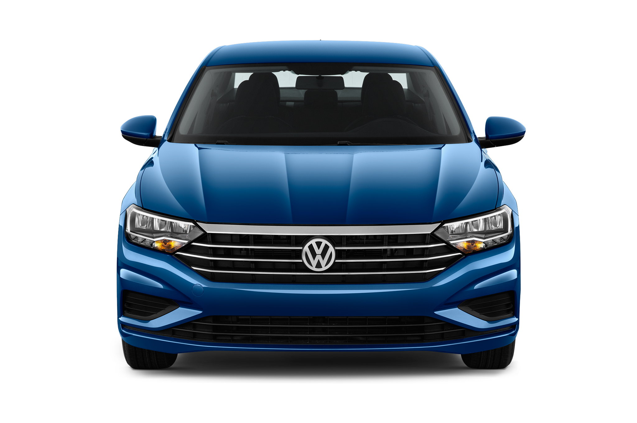 Blue Volkswagen SUV Front View With Chrome Grille PNG VW Vehicle Image