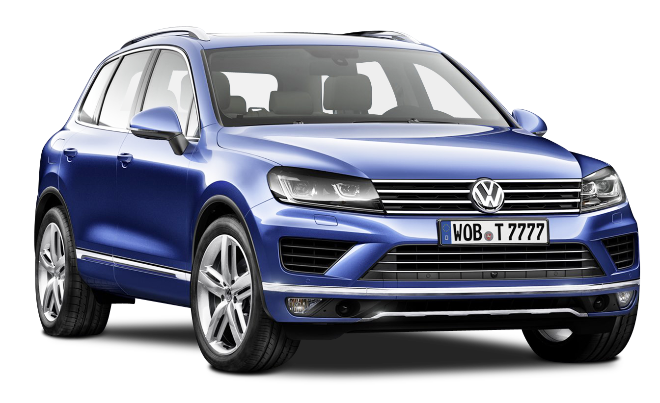 Blue Volkswagen Tiguan SUV Front Side View Volkswagen SUV PNG Image