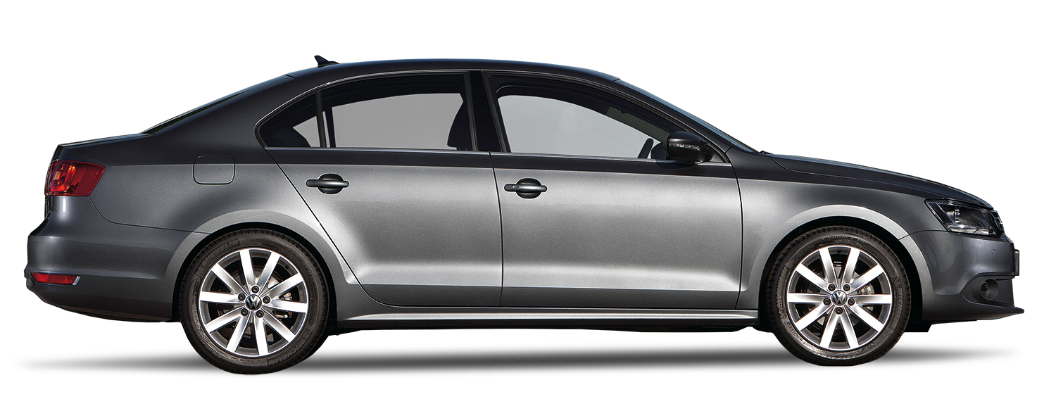 Dark Gray Volkswagen Luxury Sedan Side View Volkswagen Sedan PNG Image