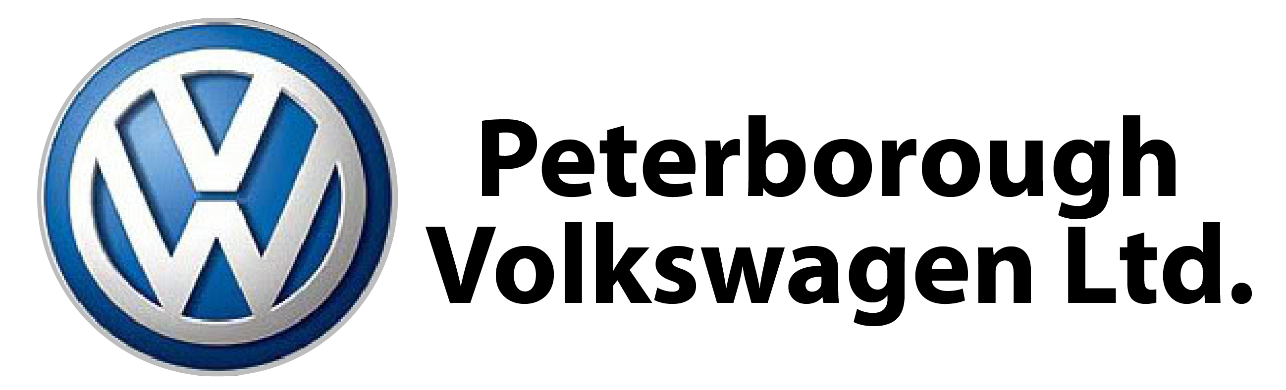 Peterborough Volkswagen Dealer Logo And Wordmark Volkswagen Dealership PNG Logo