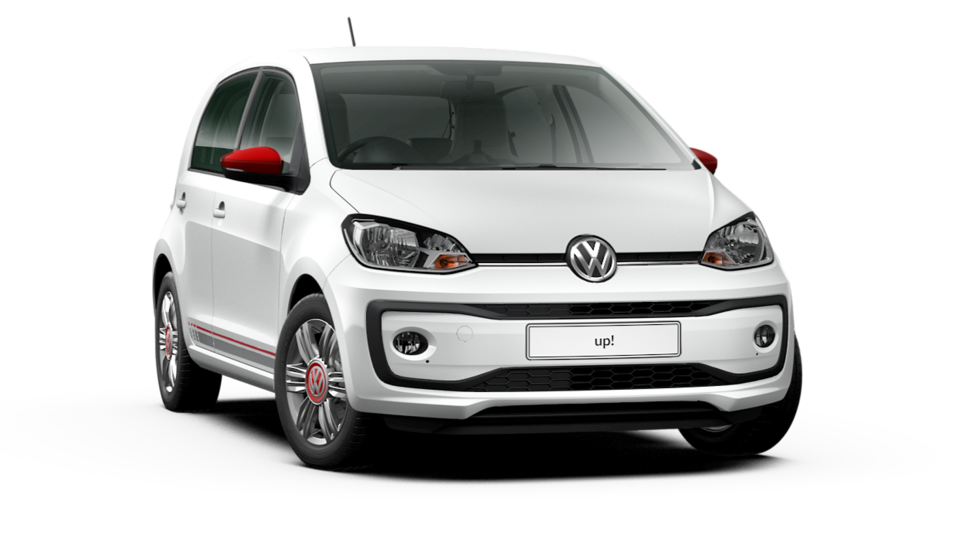 White Volkswagen Up City Car Front View Mini Car PNG Clipart