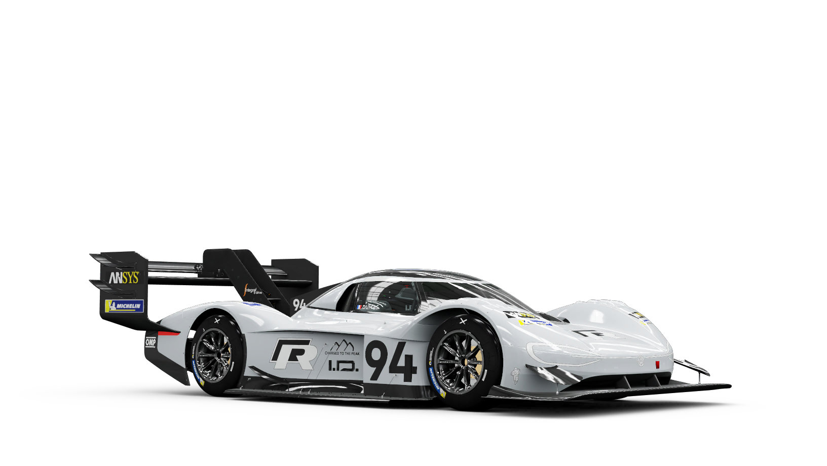 Silver Volkswagen Endurance Racing Car Number Ninety Four Race Car PNG Graphic