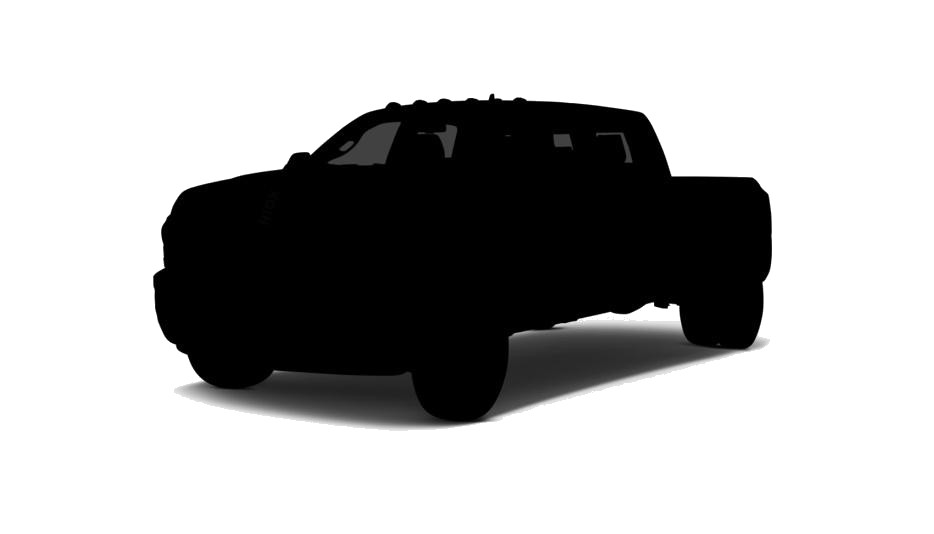 Black Pickup Truck Silhouette Side Profile PNG Pickup Silhouette