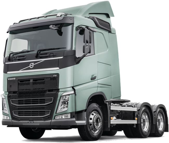 Silver Gray Heavy Duty Semi Truck Cab Front View Commercial Truck PNG Graphic