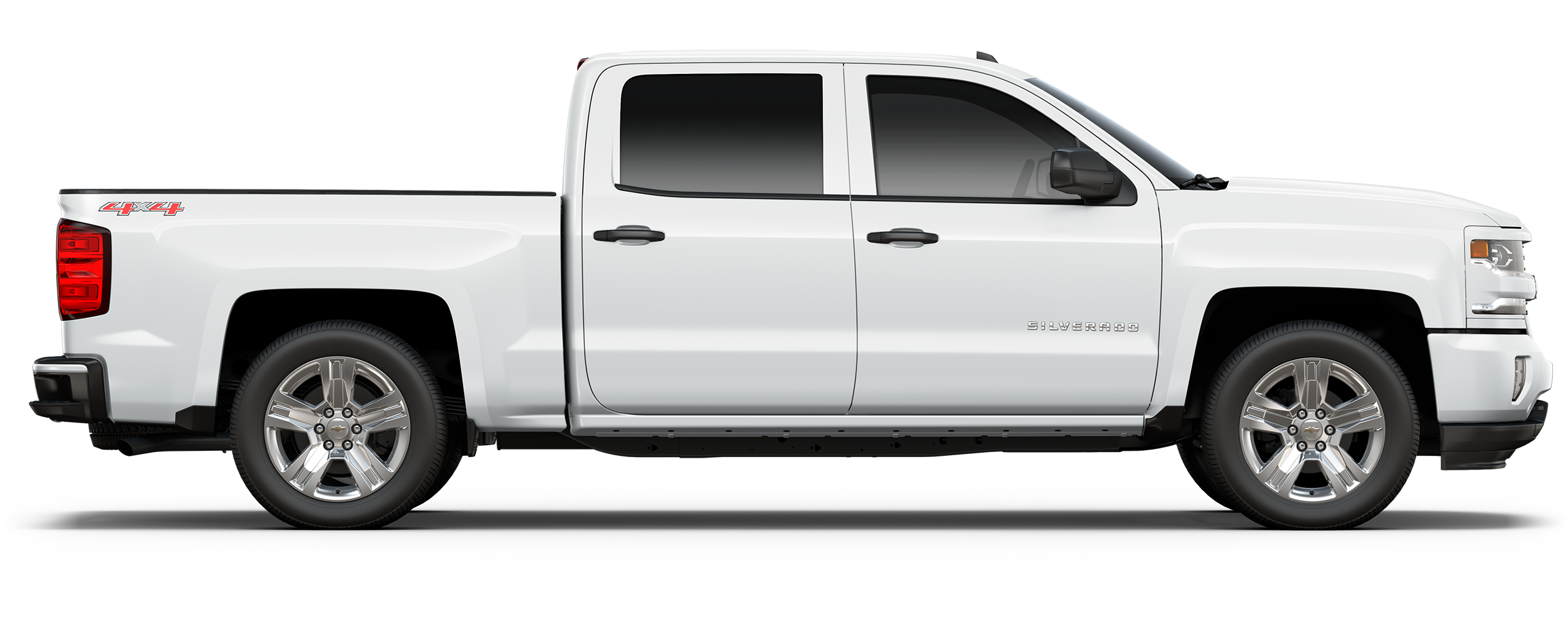 White Full Size Pickup Truck Side View Pickup Truck PNG Image