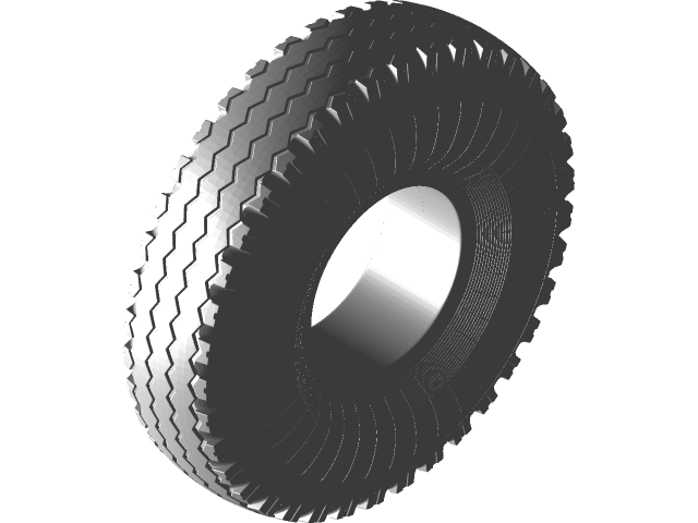 Black Off Road Spare Tire With Deep Tread PNG Automotive Tire Image