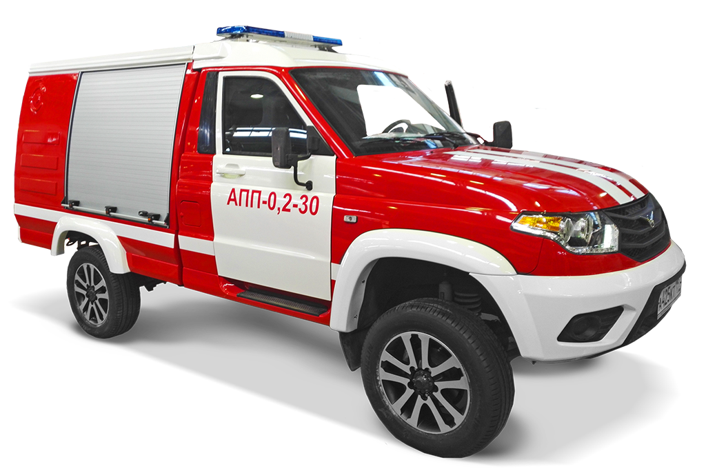Red White UAZ Emergency Medical Pickup Truck PNG Ambulance Vehicle Graphic