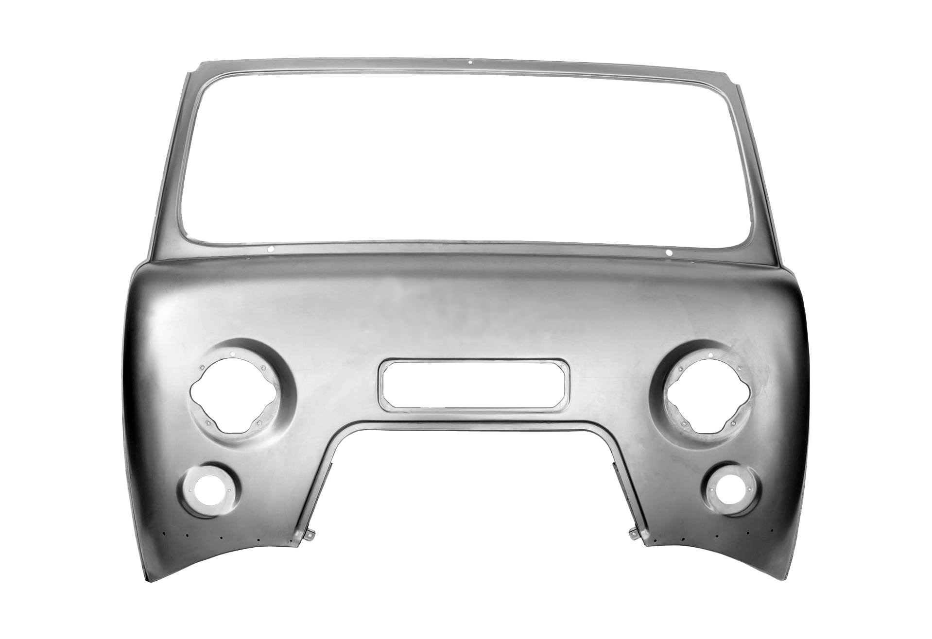 Front View Line Drawing Of Classic UAZ Van PNG Vehicle Outline