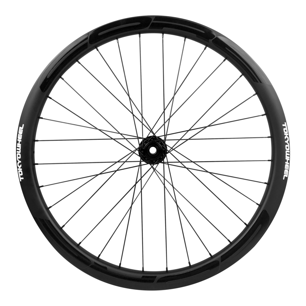 Black Silver Bicycle Wheel With Fine Spokes PNG Cycling Graphic