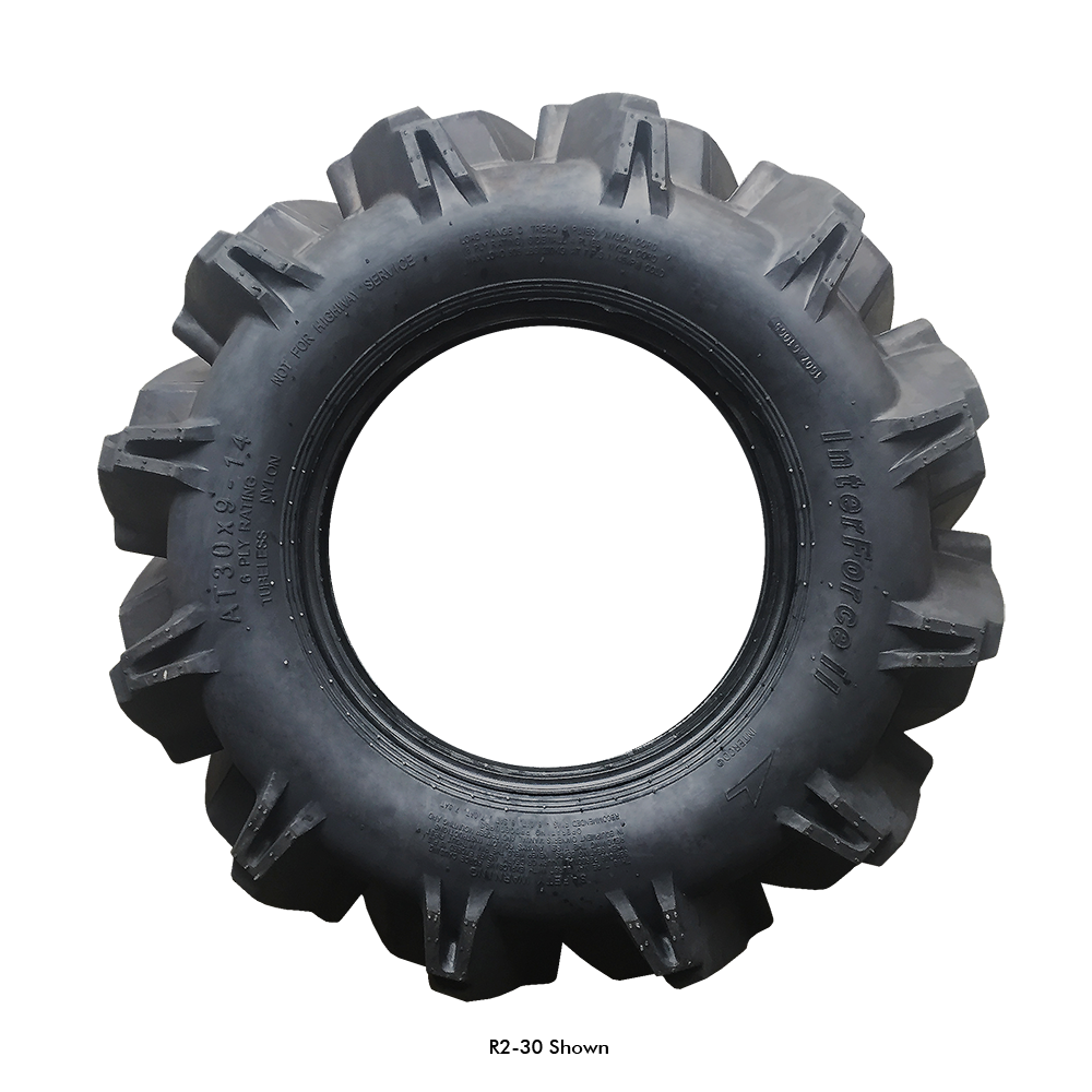 Large Rugged Tractor Tire With Deep Tread Agricultural Tire PNG Image