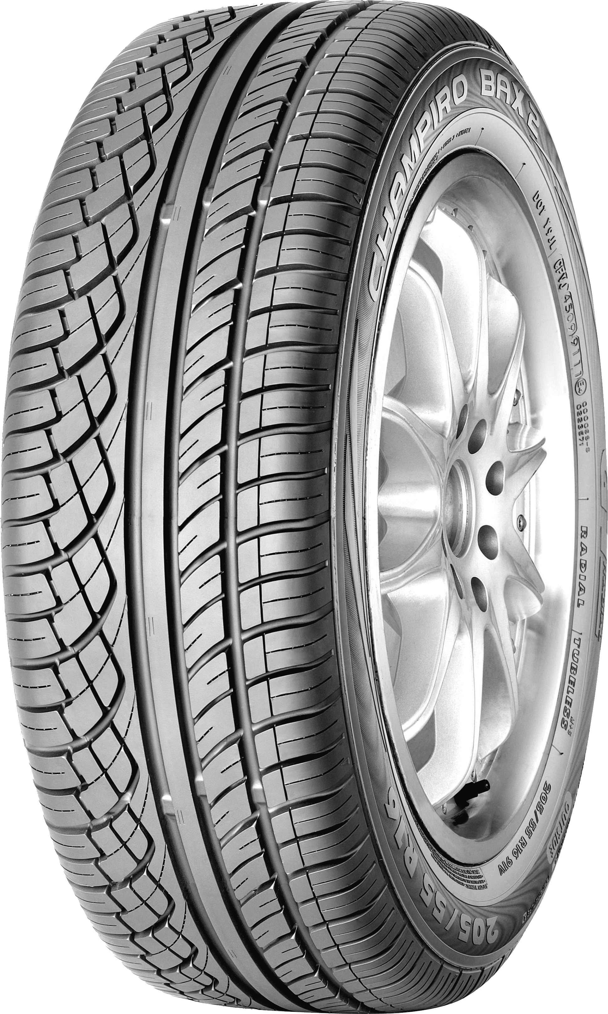 Narrow Tire With Silver Multi Spoke Alloy Rim PNG Car Wheel Image