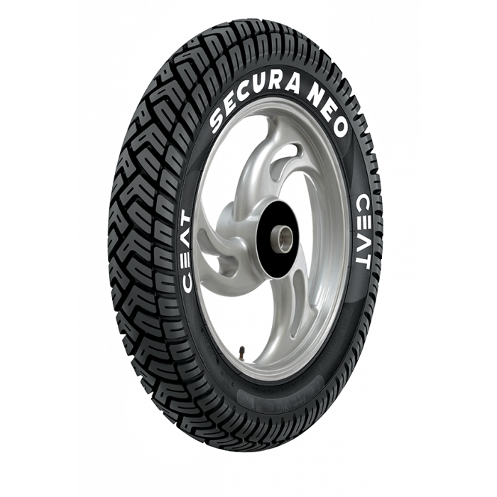 Upright Deep Tread Tire With White Sidewall Text PNG Tire Clipart