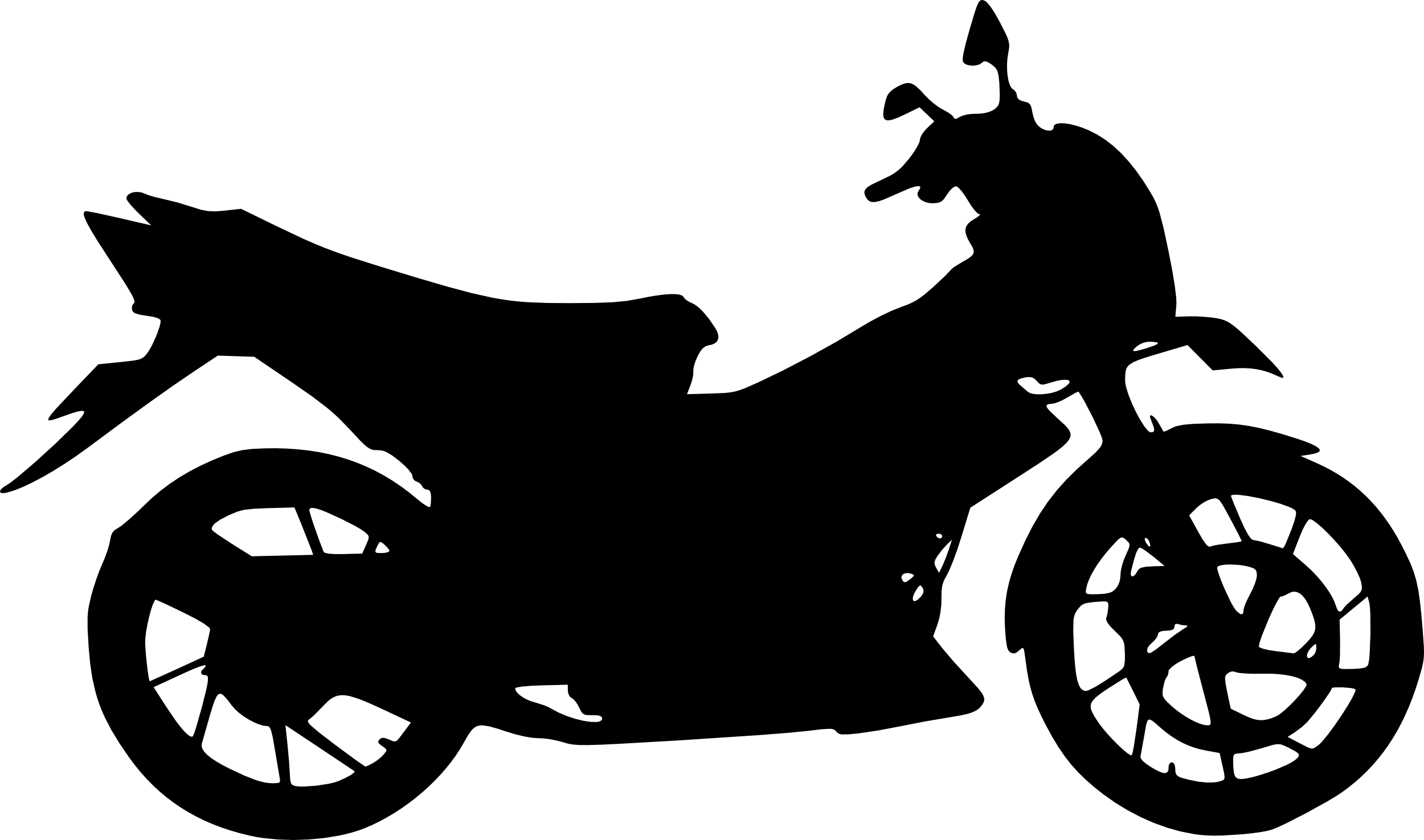 Black Suzuki Motorcycle Rider Silhouette Side View Transparent PNG Rider Icon