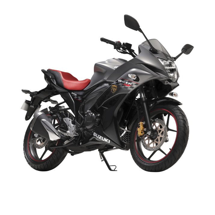 Black Suzuki Street Motorcycle Side View Motorcycle PNG Clipart