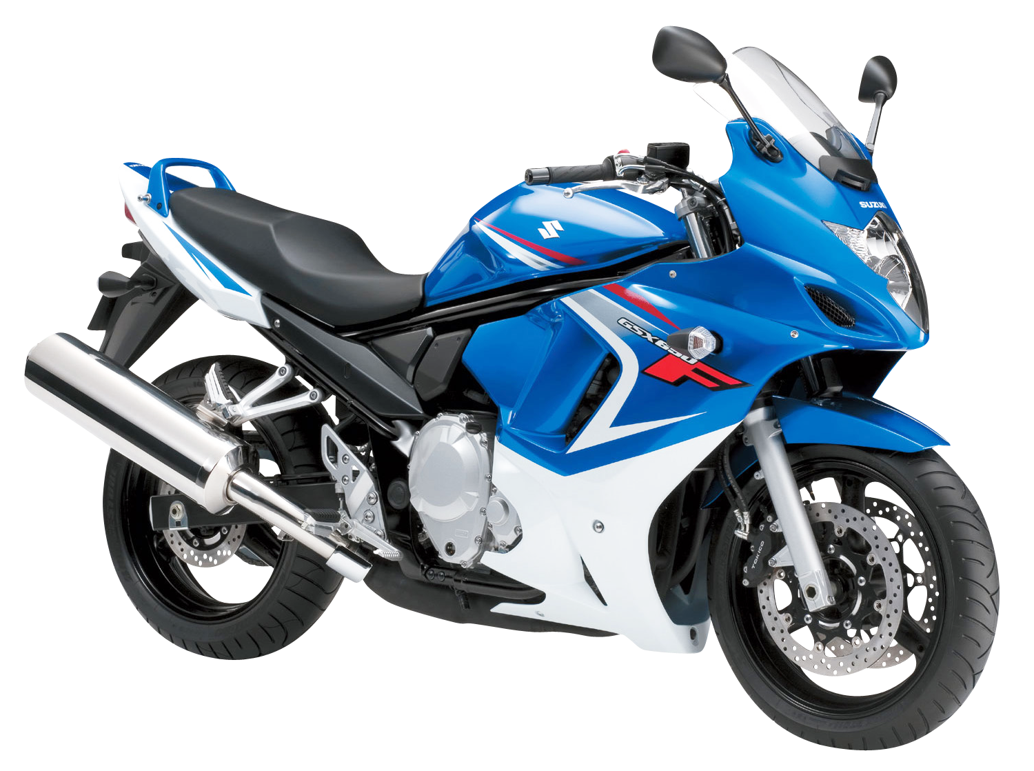 Blue Suzuki Sport Motorcycle Side View Transparent PNG Motorcycle Artwork