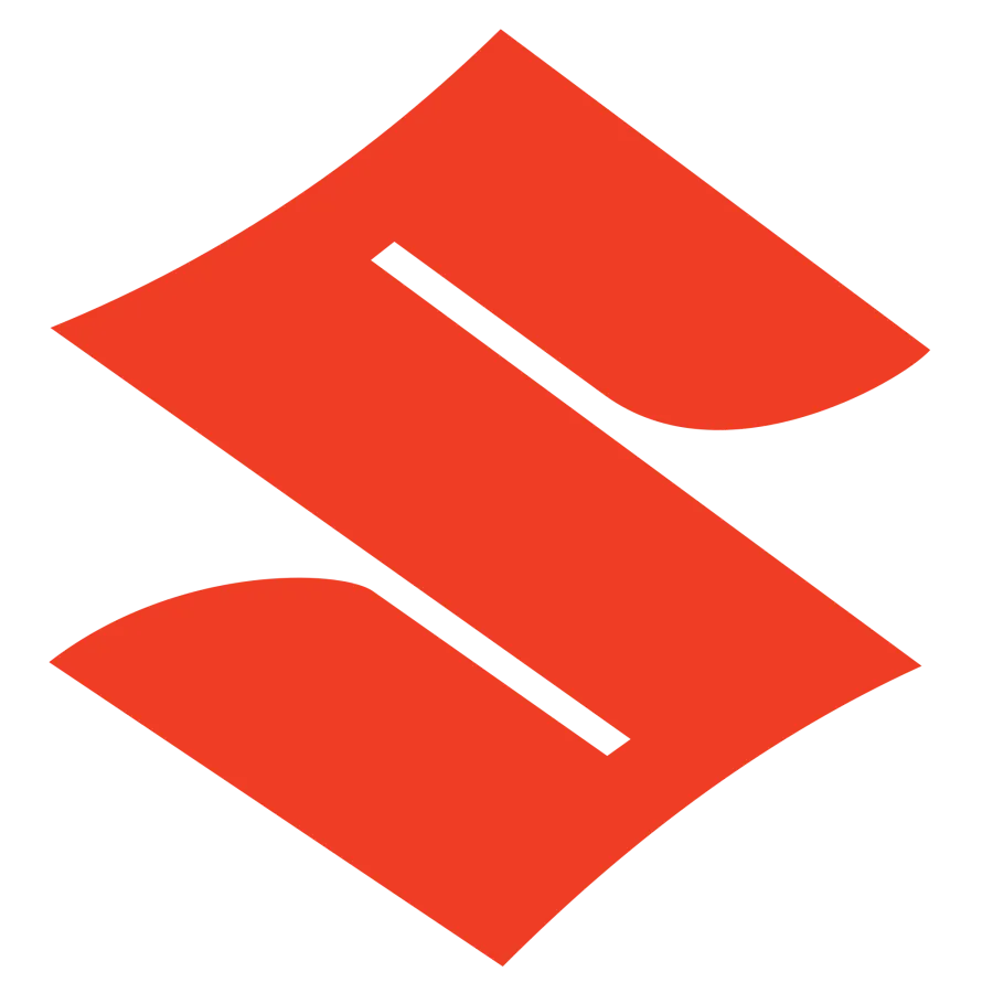 Bright Red Suzuki S Brand Emblem Transparent PNG Logo Artwork