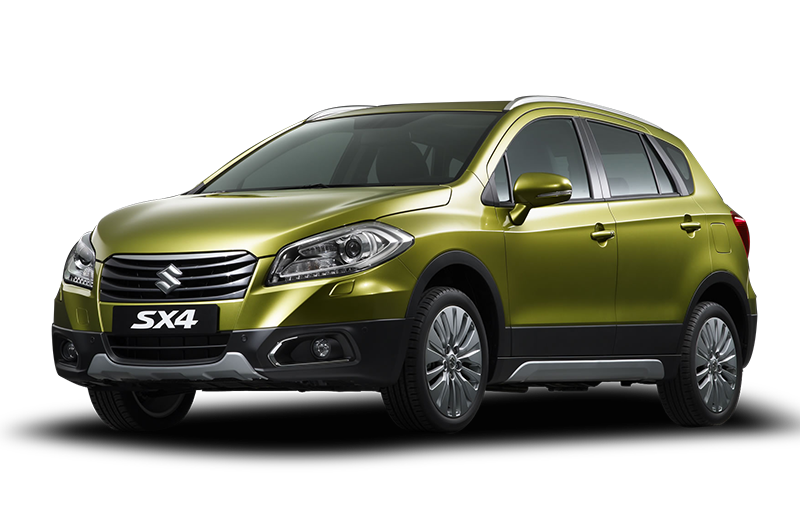 Olive Green Suzuki SX4 Compact Crossover SUV Transparent PNG SUV Image