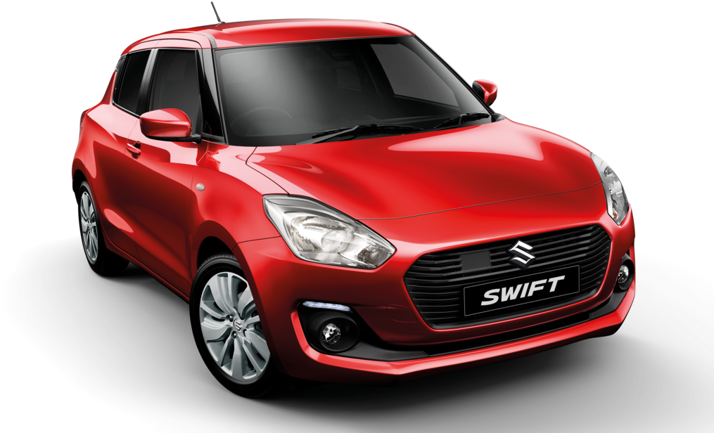 Red Suzuki Swift Hatchback Front Three Quarter View Suzuki Car PNG Artwork