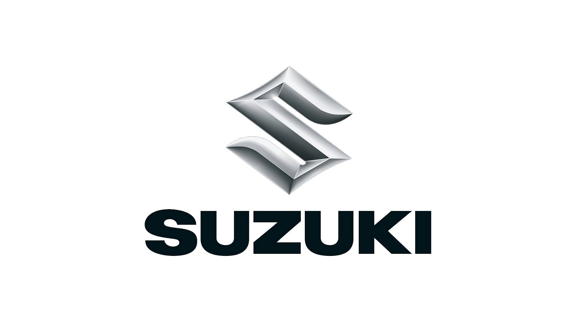 Silver Suzuki S Emblem With Black Wordmark Suzuki Brand PNG Graphic