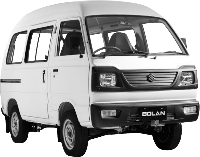 White Suzuki Bolan Passenger Utility Van PNG Commercial Vehicle Image
