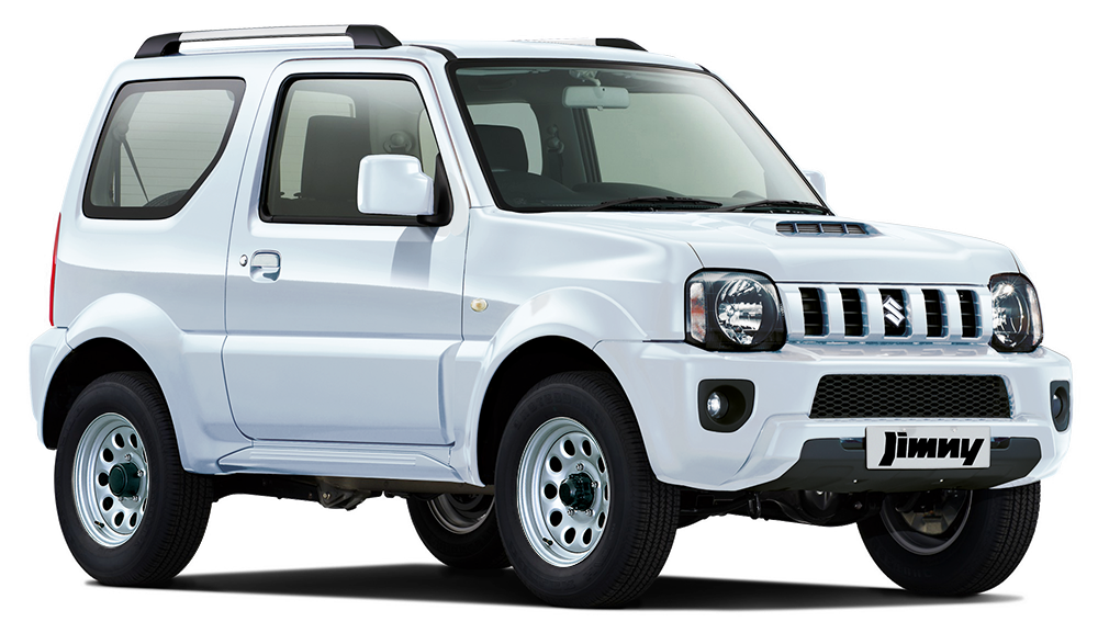 White Suzuki Jimny Four Wheel Drive SUV Side View Off Road SUV PNG Artwork