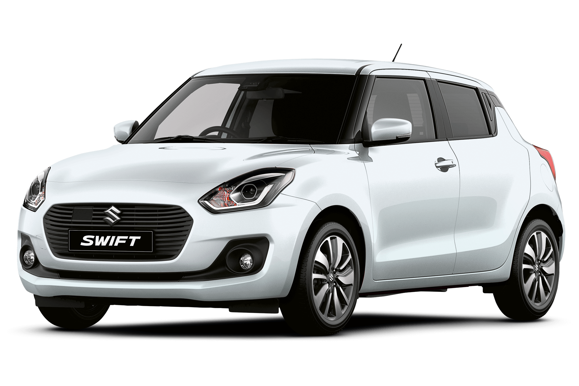 White Suzuki Swift Compact Hatchback Front View Suzuki Car PNG Image