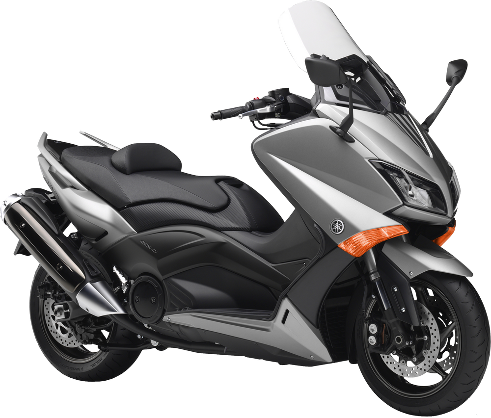 Dark Gray Maxi Scooter With Windshield And Storage PNG Touring Scooter Image