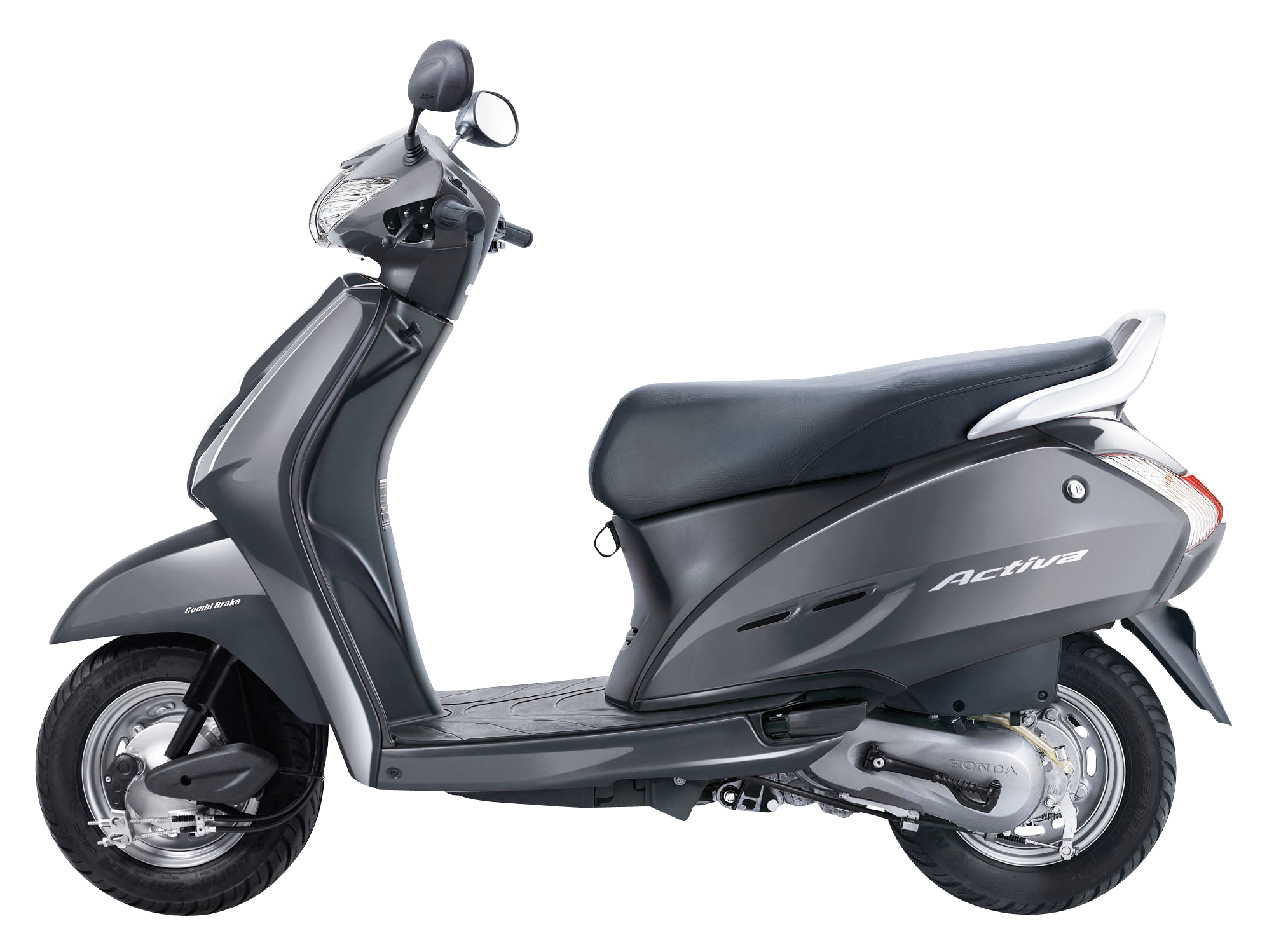 Dark Grey Scooter with Black Seat