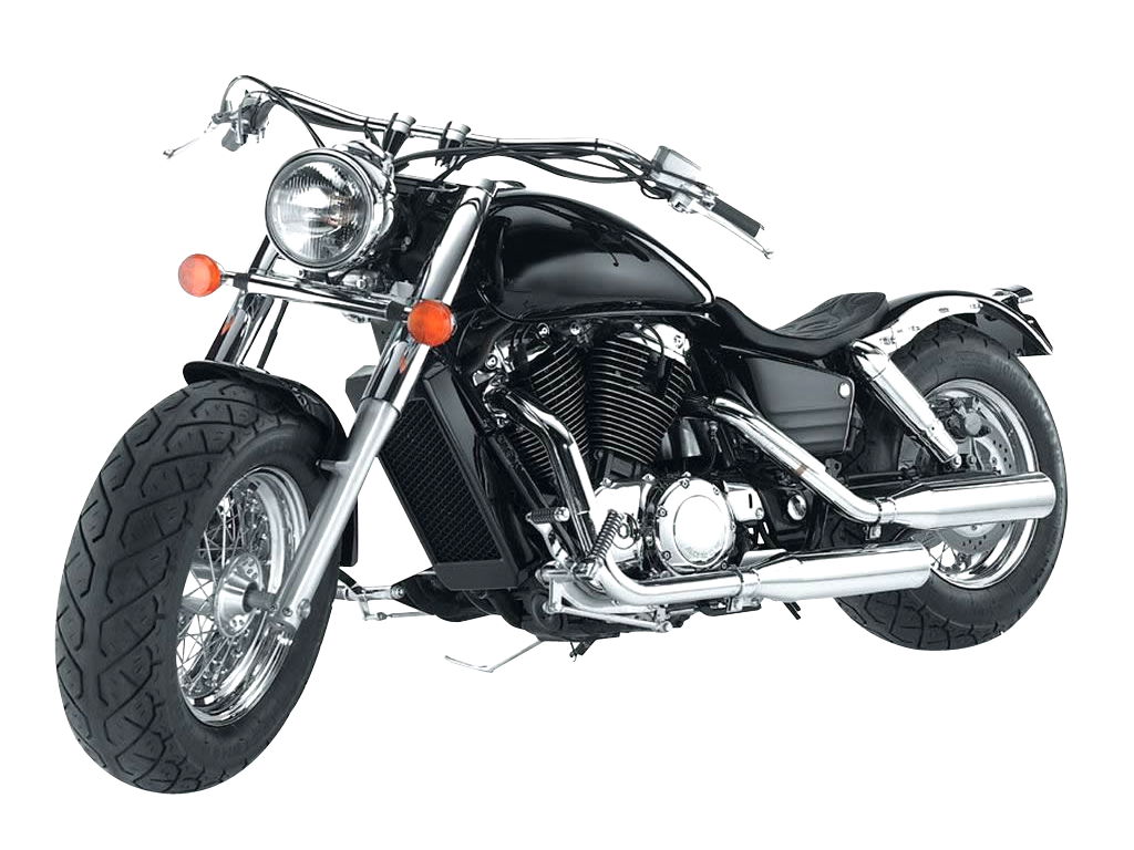 Black Chrome Classic Cruiser Motorcycle PNG Cruiser Bike Clipart