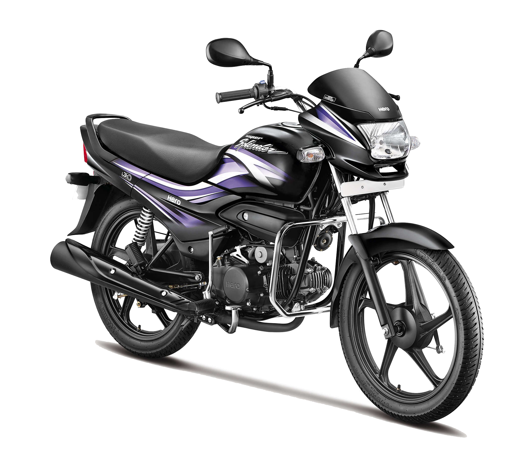 Black Standard Commuter Motorcycle With Upright Bars Street Bike PNG Image