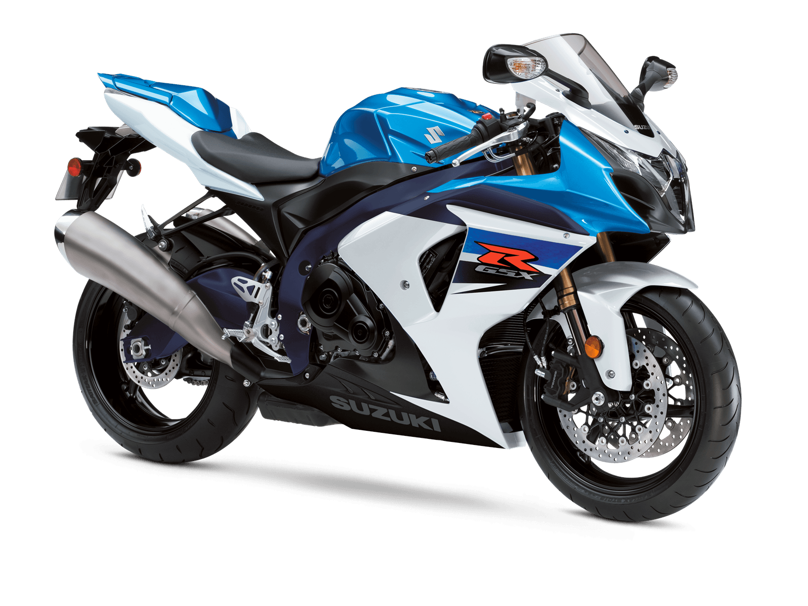 Blue White Sport Motorcycle With Black Fairing Transparent PNG Motorcycle Image
