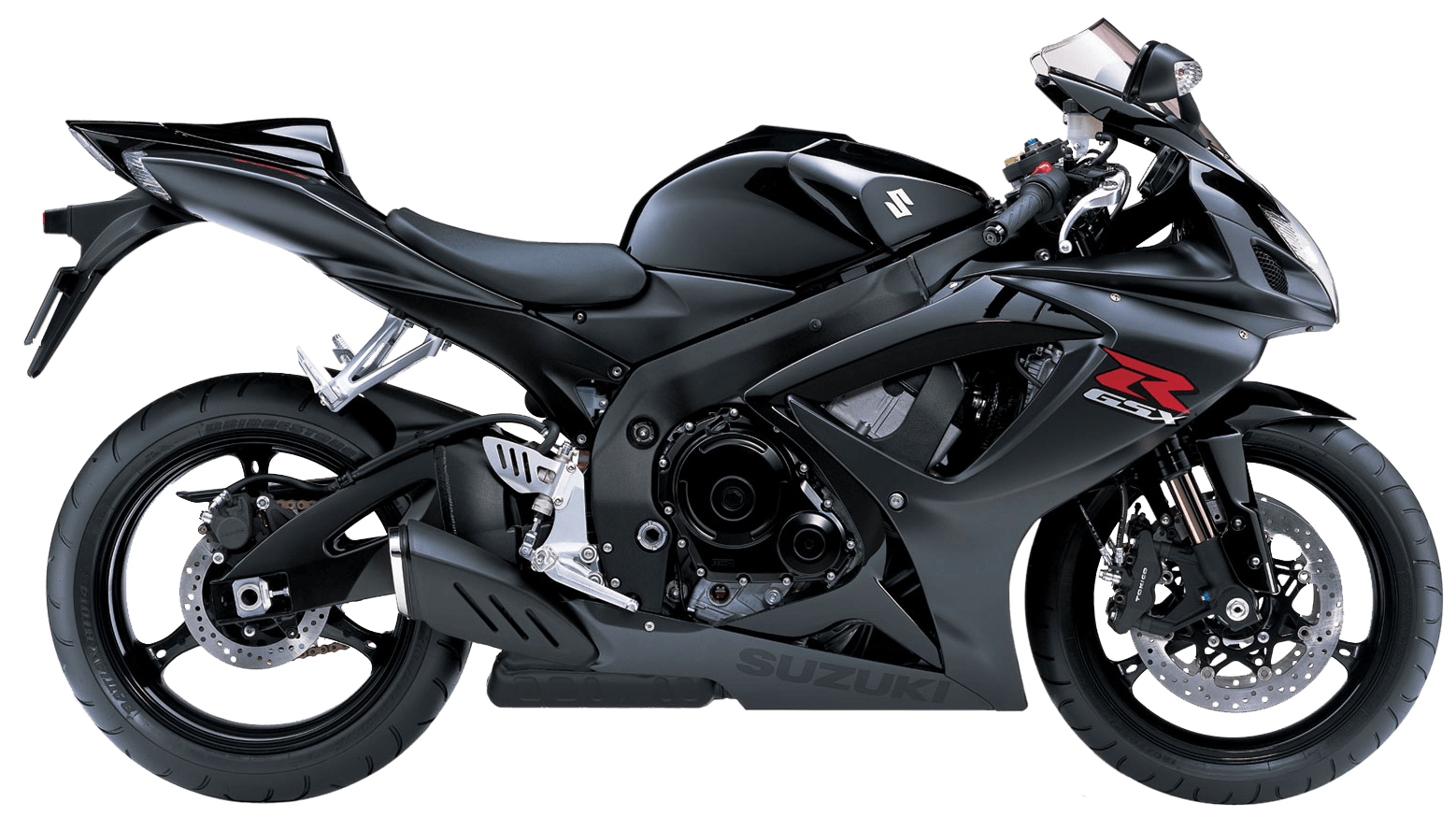 Glossy Black Sport Motorcycle Side View Transparent PNG Motorcycle Graphic